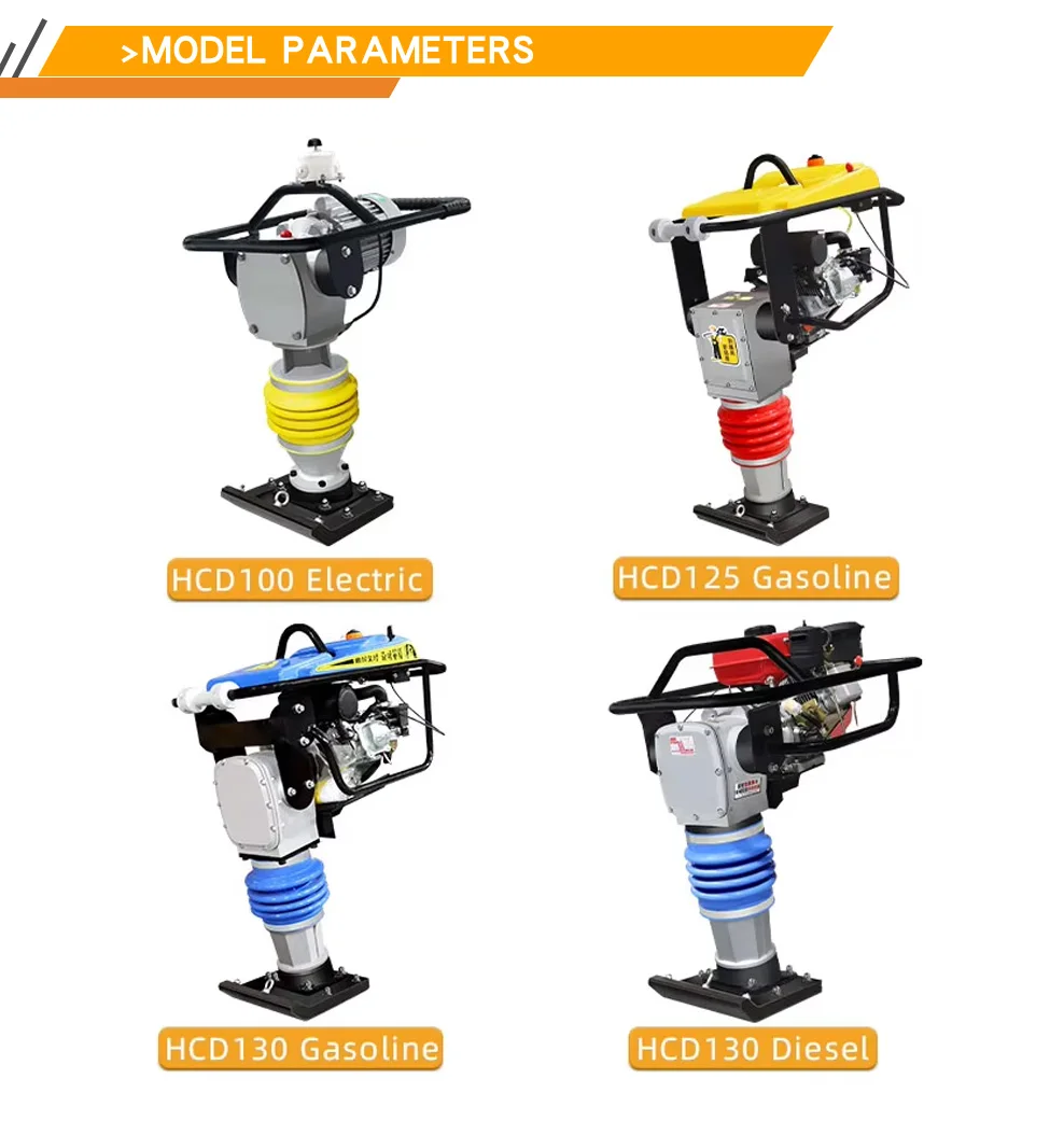 Factory Direct 5.5hp Small Rammer Compactor Hand Tamping Engine Vibrator Rammer Compactor Machine for Road Construction factory