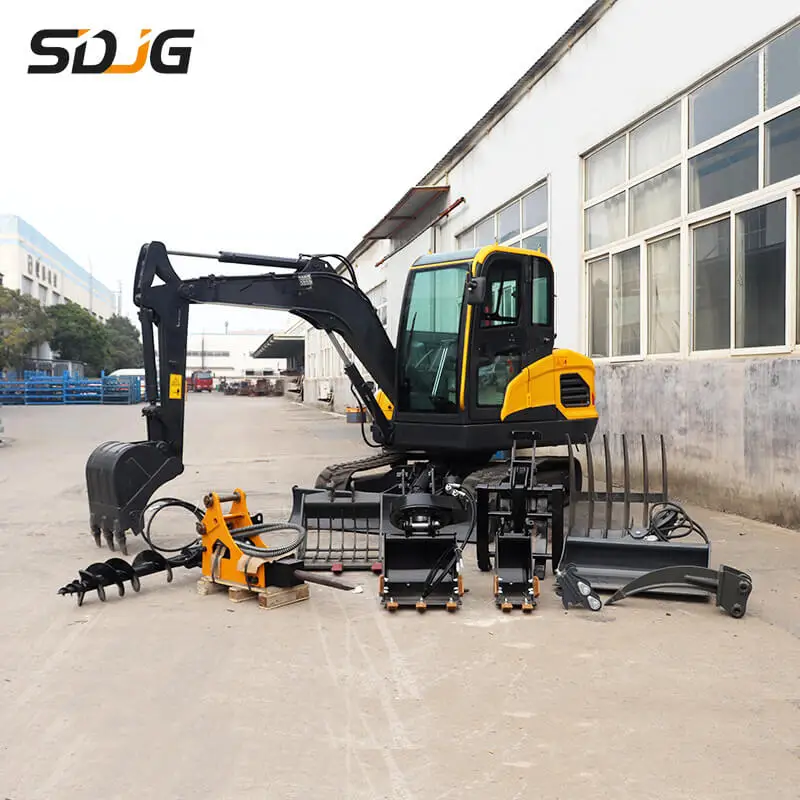 Free Shipping EPA Excavator 3.5Ton 4 Ton Kubota Engine Crawler Digger Farm Used Minibagger 1 Ton Mini Excavator For Sale-122052