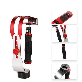 Kaliou  H015  High Quality Aluminum Professional Handheld Camcorder Video DSLR Camera Stabilizer for Smartphone Action Camera detail image