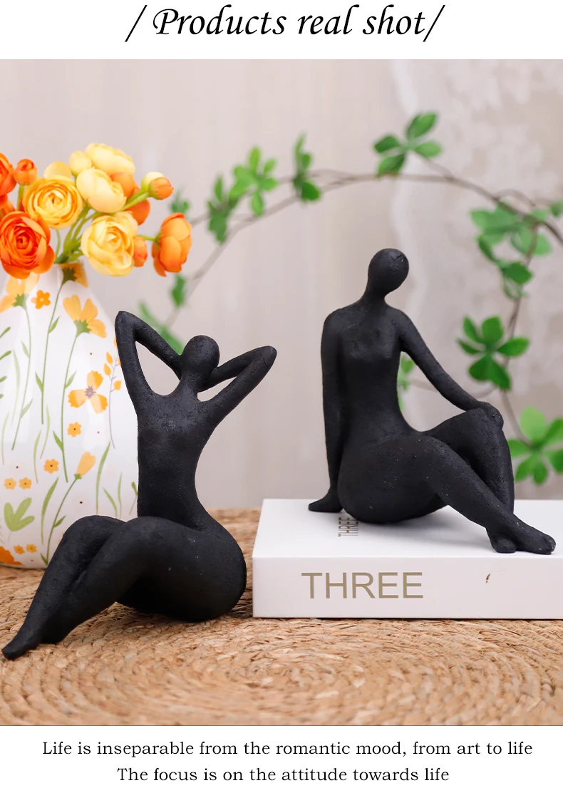 Human Bookends Redeco New Design Character Bookends Ornaments Art Human Figurine ...