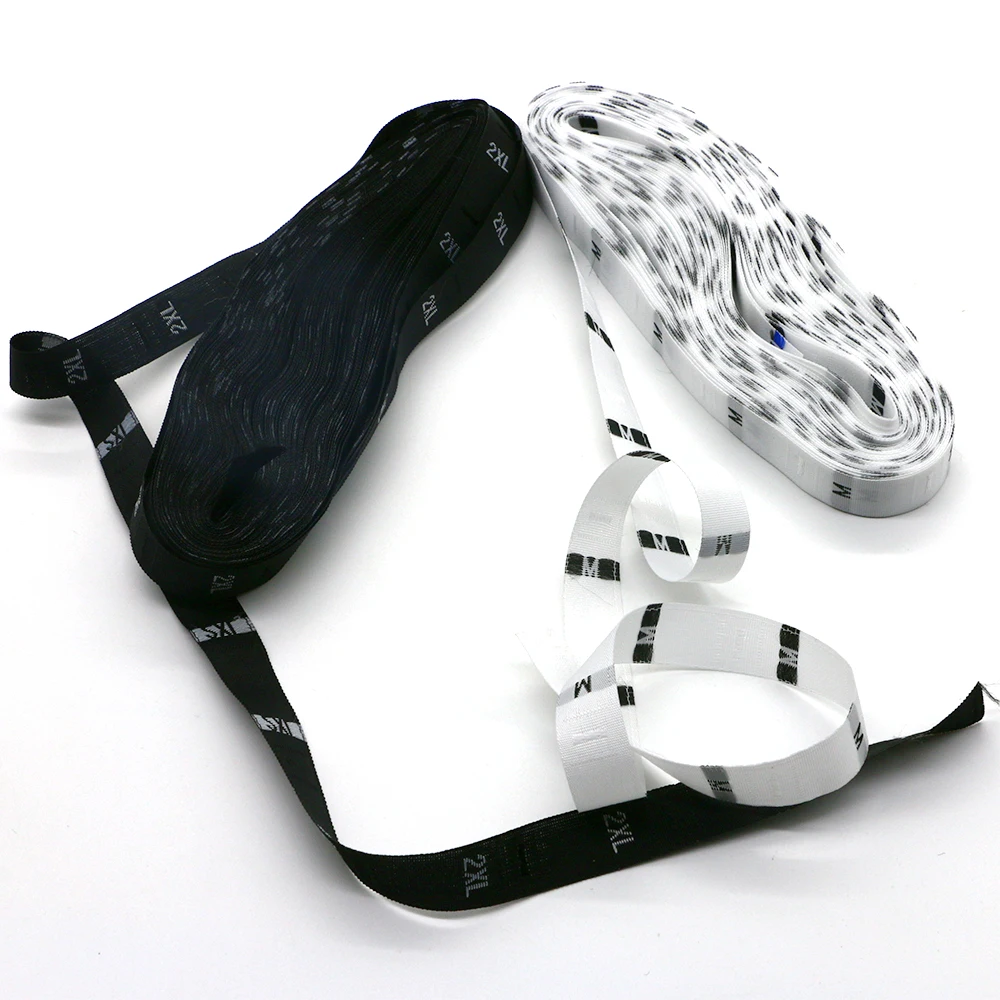 Бирки для одежды рулон шитья этикеток размер XS S M L XL XXL бирка ткани Дамаск мужчин аксессуары в наличии