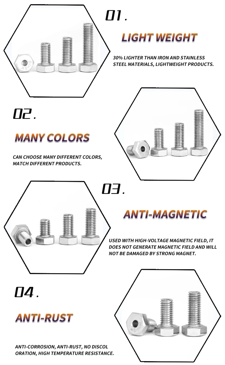 Stainless Steel Hollow Bolt With Hole Banjo Bolt And Nut Screw Automotive Fasteners Hex Head