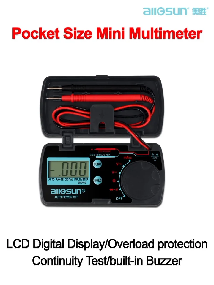 ALLOSUN Digital Multimeter Voltage Current Continuity Current Tester 3 1/2-digit LCD, with Max. Reading of 1999 Amp Volt and Resis並行輸入 ALLOSUN Automotive Digital Multimeter 5 Digit Auto UK | Ubuy