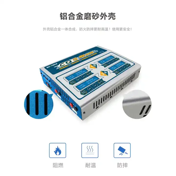 EV-Peak CQ3 AC/DC Smart Charger for Drones - 4x 100W LiPo & NiMH