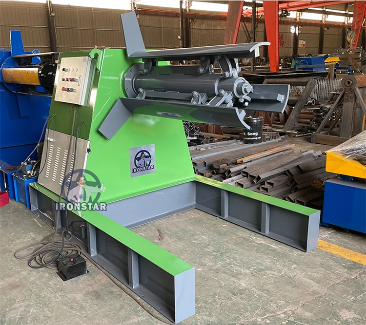 Double Decoiler And Automatic Uncoiler Straightener Feeder