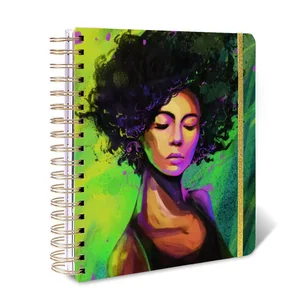 Wholesale 2026 A5 Agenda Planner Notebook Journal Customised Beautiful Black Girl Money Calendar Organizer Cheap Beautiful Gift