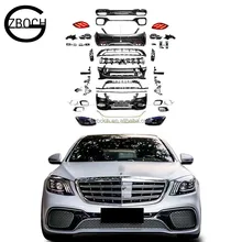High Quality 222 Car Bumpers for 2013+Mercedes Benz W222 S-class Facelift S63 AMG Bodykit Headlights Taillights