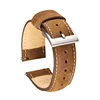 Brown + white thread + silver buckle