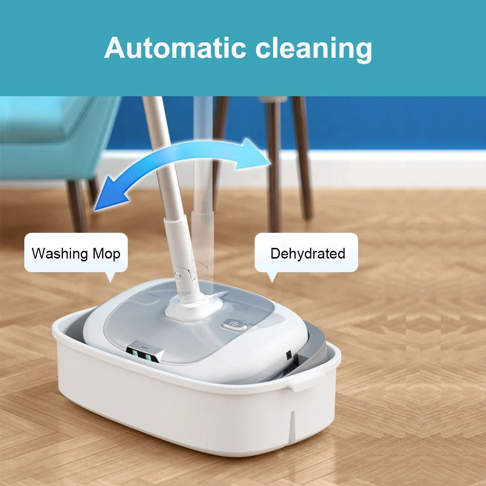 Electric Mop Automatic Mop Cleaner Cordless Spin Electric Mop