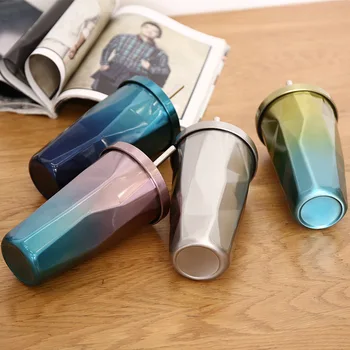 Modern Design 304 Stainless Steel Double-Layer Vacuum Coffee Cup Custom Engraved Water & Ice Cup with Gift for Parties