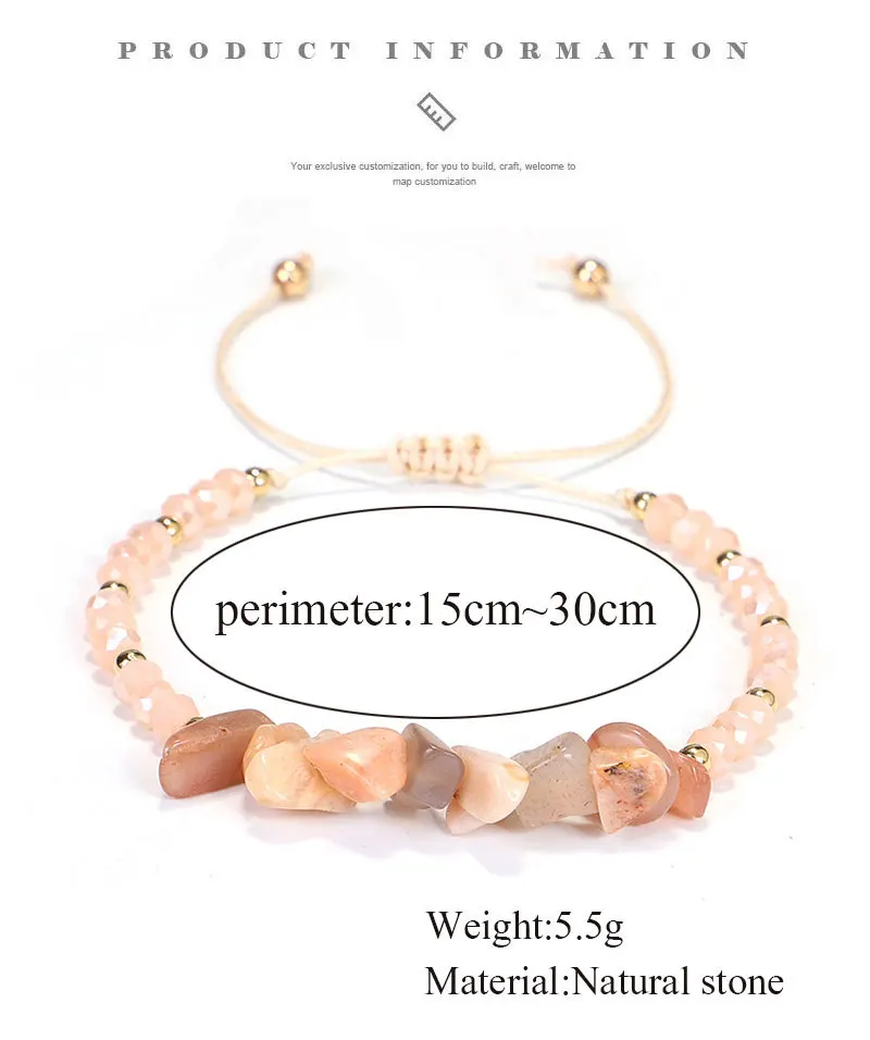 Natural Stone Beaded Bracelets Healing Stylish Jewelry