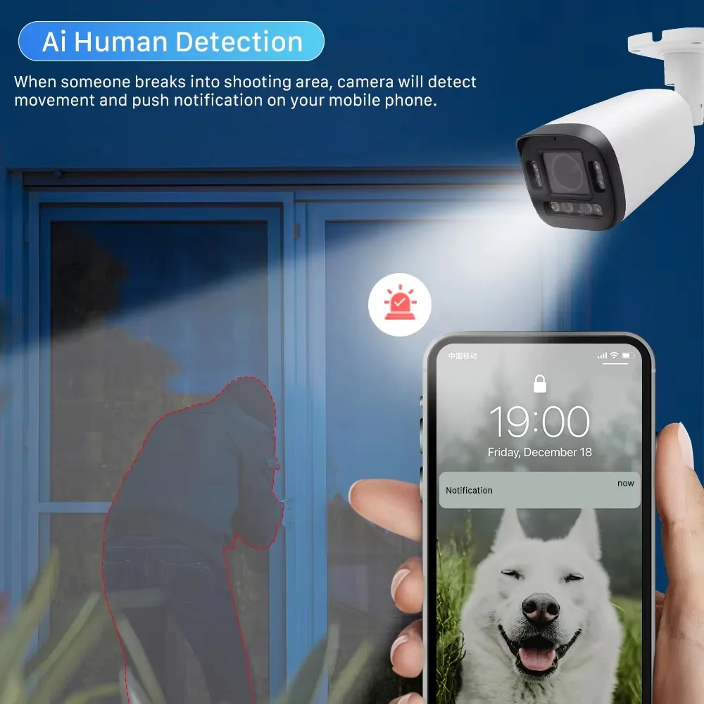 Freezer / Cold Storage Heated 5MP Bullet CCTV Security Network Camera for Cold Environment