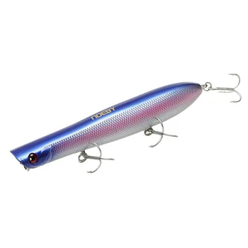 CHEERY 130mm 31g Top Water Casting Fishing Popper Lure Bass Bait, Popper Lure Saltwater Swimbait Jerkbait with More Pop for Bass – Soft Lure – view 4