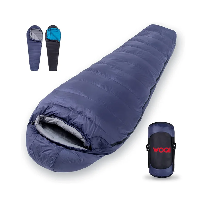 Woqi Compression Lightweight Camping Gear Sleeping Bag With Nylon Outer