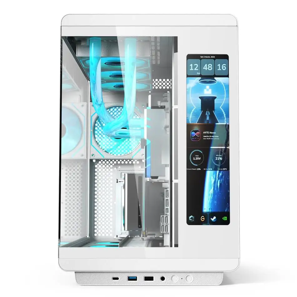 OEM ODM PC Casing Computer Case PC Cabinet HD USB3.0 Tempered Glass ATX Case & Towers Gaming PC Computer With Screen Display