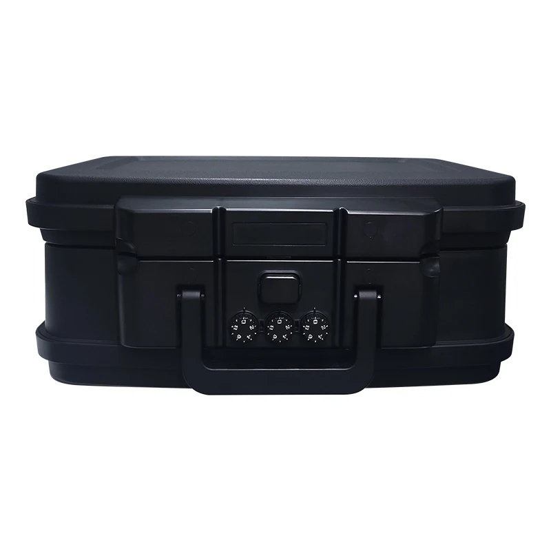 Black  Steel Fireproof Material Waterproof and High Temperature Safe   Security Secret Safe,  Electronic Safe Box