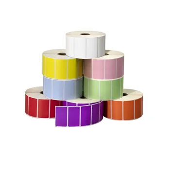 Custom Direct Thermal Sticker Waterproof Self-Adhesive PVC Barcode Label 60x60 Size for Supermarket Packaging 60x100 Thermal