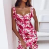 Fiore rosso spezzato