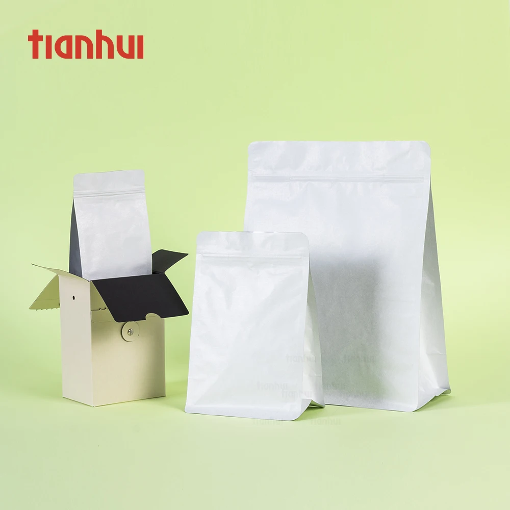 Tianhui Food Grade Resealable Zipper Stand-Up Pouch Packaging Bag for Snacks Dry Food