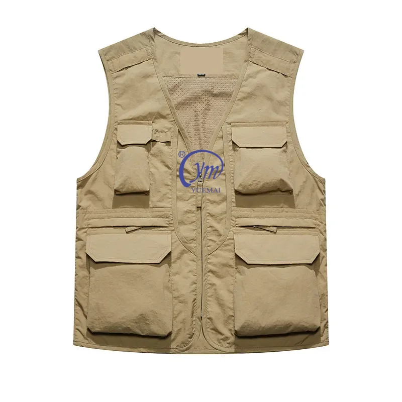 Men's Outdoor Utility Cargo Nylon Vest - Lightweight & Durable