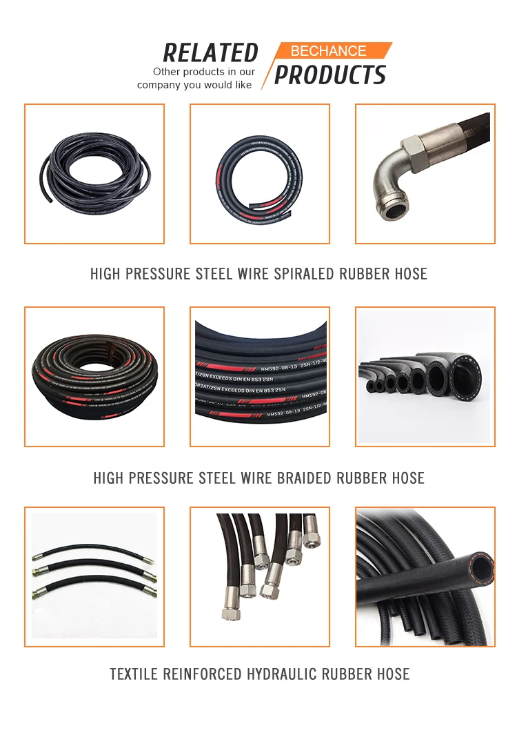 Sae Layer 2 Steel Wire 3/8 Hydraulic Hose Assembly For Injection ...