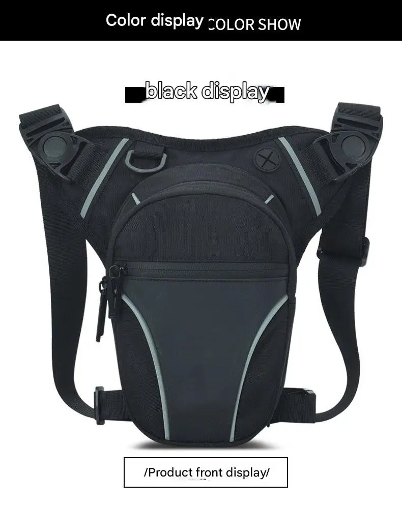 Multi-Function Outdoor Sports Chest Bag for Water-Repellent Motorcycle Luggage Saddlebags Leg Bag Mobile Phone Storage for
