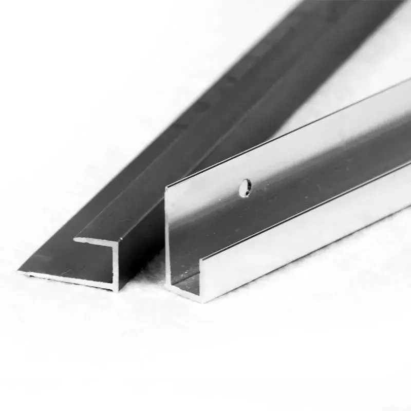 Low Volume Customized Metal Extruded Aluminum Alloy j Shape Channel J-channel Track Section Product Profile Extrusion