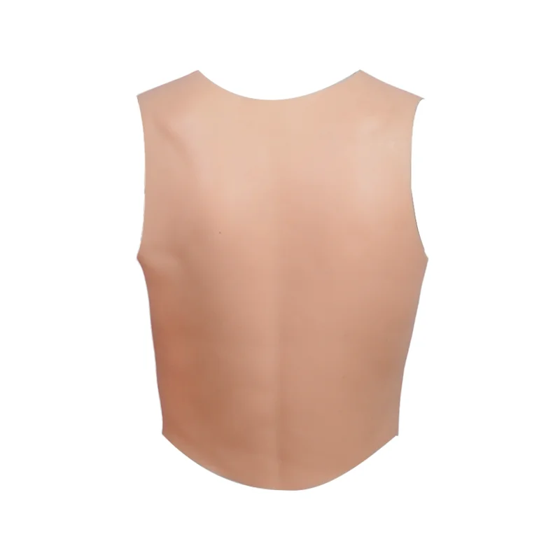 Round Neck Sleeveless Silicon Muscle Body Realistic Muscle Form Silicone Muscle Suit for Sale