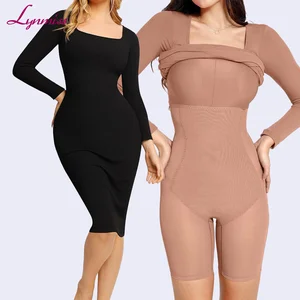 Wholesale Seamless Compression Tummy Control Bodysuit Thin Woman Bodysuit Shapewear Dress