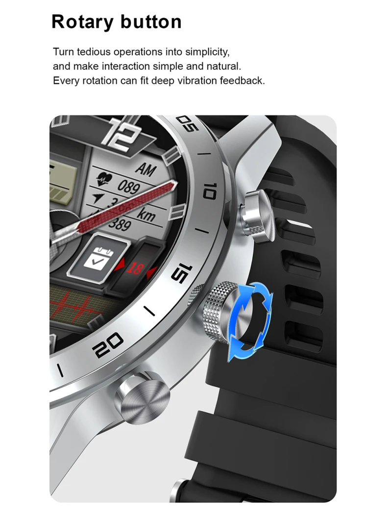 KK70 Smartwatch Waterproof IP68 Call Function Heart Rate Monitor Smart Watch Rotary button Wristwatch KK70 Fitness Health Tracker (4).jpg