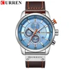 4 Silver Case Blue Dial