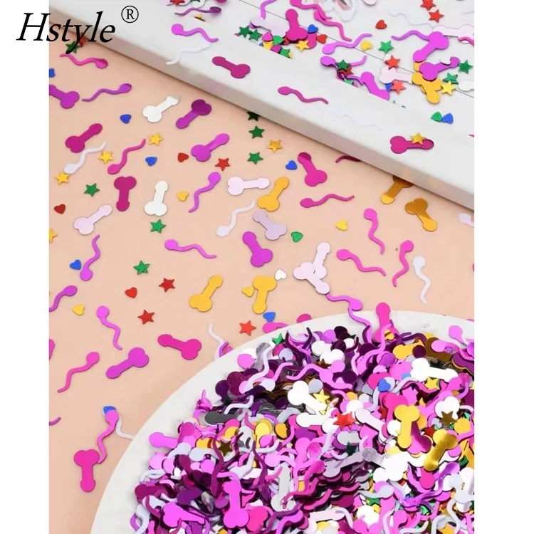 Colorful Sperm Confetti Cute Multi Styles Confetti Bridal Shower Party Confetti Cannon Celebration Bachelorette Party SD2287