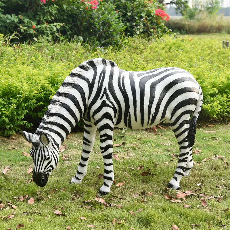 グラスファイバー製等身大トナカイの彫刻/鹿の像/樹脂製サファリ動物の