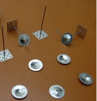 40X40mm Base Perforated Base Hanger Spindle Pin Insulation Pin Insulation Hanger Rock Wool Insulation Pins