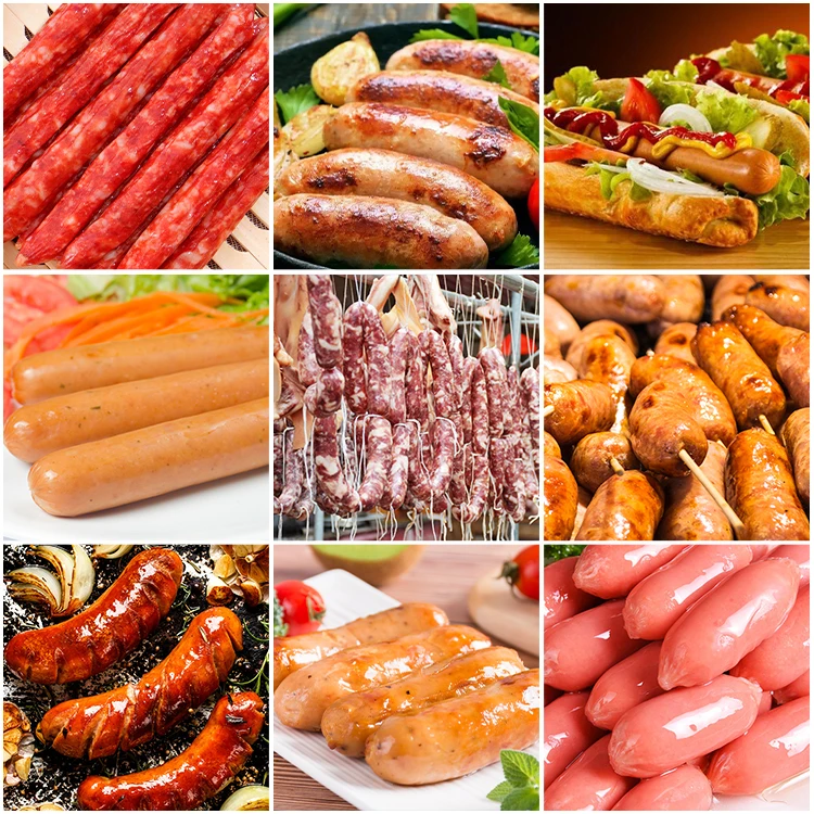 Commercial Dual Channel Sausage Bind Smoked Sausage Stuffer Bowl Mince Meat Machine Sausage