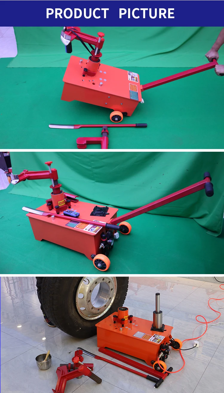 truck tire changer mount demount tool