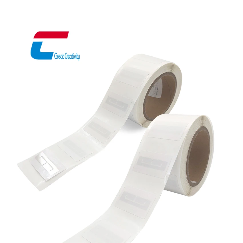 Small ICODE SLIX L 32 Bytes Rfid Inlay Pet Coated Paper ICODE SLIX 2 Nfc Sticker Wet Inlay