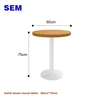 Solid wood round table