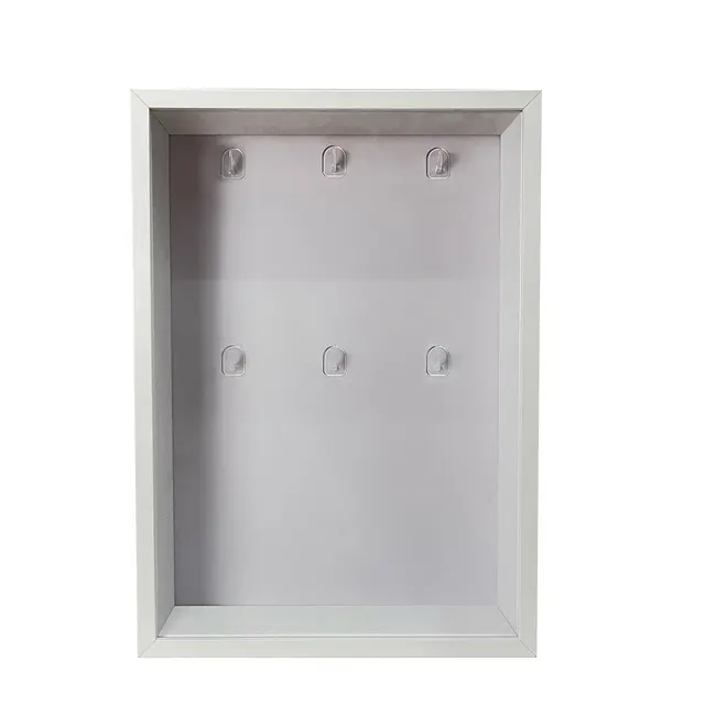 Customizable Wooden Shadow Box Frame LED Lights Simple Plush Doll Mini Figure Picture Photo Cabinet Creative LED Blind Frame