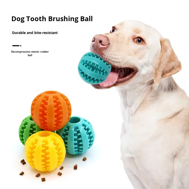 Toys for Pets Tough Durable Customizable Dog Hard Chew Rubber Toys Pet Chew Toy Dog Teeth Cleaning Pet Interactive Movement Ball