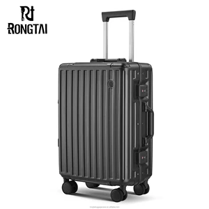Custom Portable Hard Shell Carry-On Luggage Suitcase with Lock and Zipper Closure Wheels for Leisure Business & Laptop Carrying