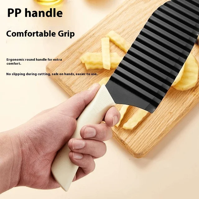 Commercial Multi-Functional Spike Household Tool Stainless Steel Wave Knife for Potato Chips DIY OEM Support
