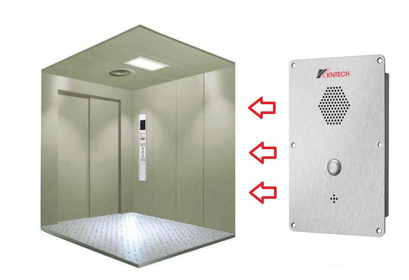 Help Point Intercom Cables KNTECH VoIP Elevator Telephone Intercom - Emergency Help Point, IP55 ...