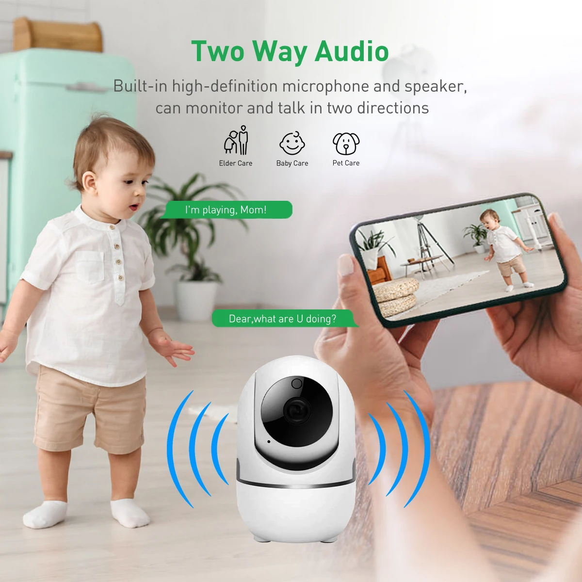 4mp indoor ptz wifi security camera hd cctv with night vision alarm storage motion detection tf card cloud-63