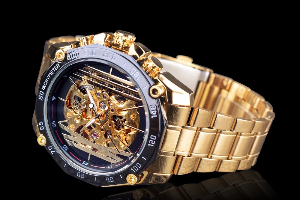Forsining Mens Watches Gift Sport Design Transparent Skeleton Dial Silver Stainless Steel Top New Luxury Automatic Watches