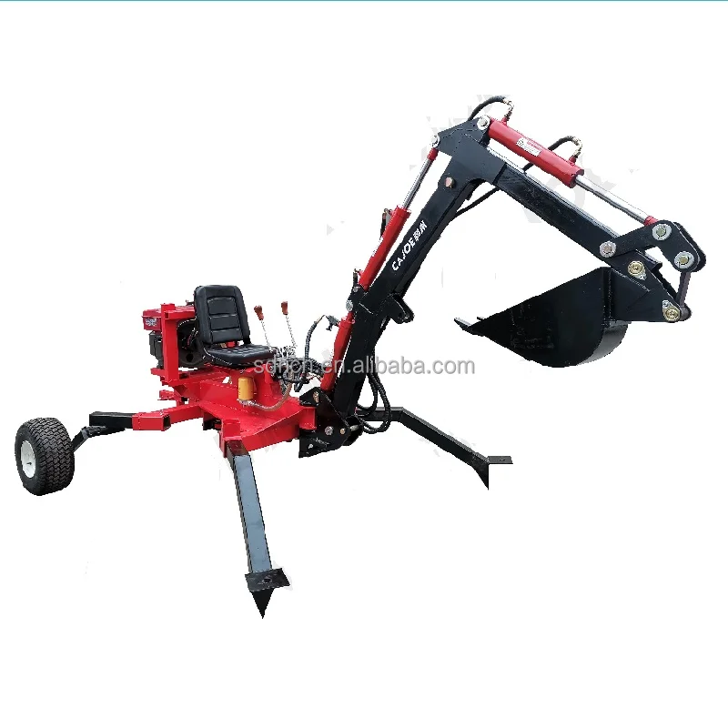 Gasoline/diesel Engine Compact Mini ATV Towable Backhoe