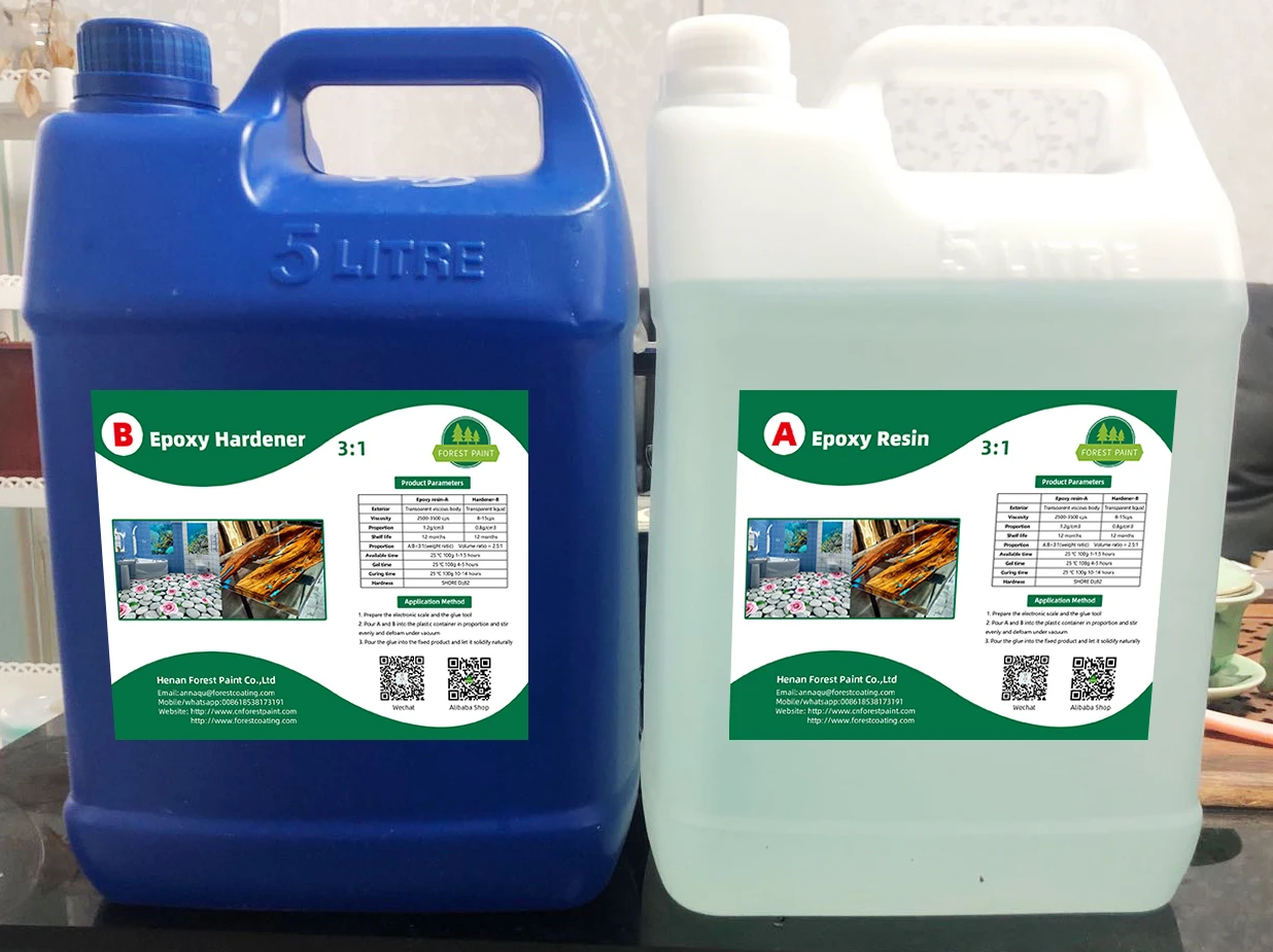 Clear Epoxy Resin And Hardner / Clear Epxoy Resin Art Casting Foor