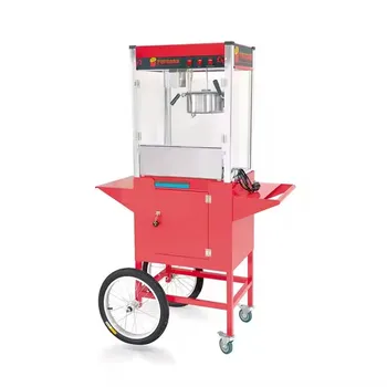 Hot selling automatic pop corn machine with Trolley  popcorn making snack machines for Restaurant Kitchen