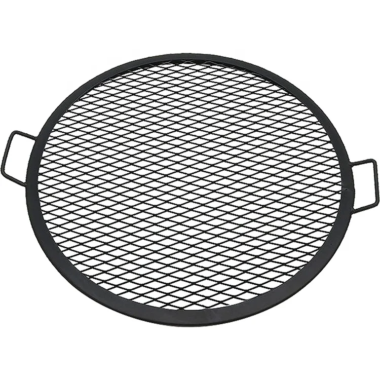 Stainless Steel Barbecue Bbq Grill Wire Mesh Sheet Portable Round Bbq