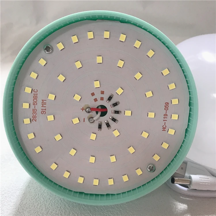 50W Portable Outdoor LED Light Bulbs Camping Hiking BBQ Outage Emergency USB Rechargeable Bulb